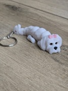 Breloczek Maltańczyk 3d - Seria Psów Dog Brelok Druk3d fidget Keychain
