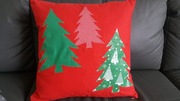 poduszka świąteczna 45cm x 45 cm handmade
