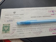 Wyciąg PRL znaczek 50 zl