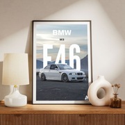 BMW M3 - E46 - plakat A3