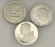 Zestaw 200 zł 1974, 1975 i 1000 zł 1982 rok mapka, faszyzm i Jan Paweł II 