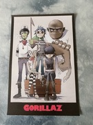 plakat zespołu muzycznego gorillaz