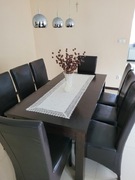 Stół drewniany + 8 krzesel