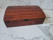 Drewniana Szkatułka Walizka Etui Kufer Kuferek Skrzynka Drewniane Pudełko