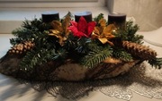 Stroik świąteczny bożonarodzeniowy na stół 