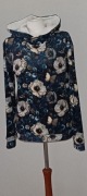 Bluza z kapturem damska Blue Flower 