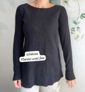 Sweter merino wool wełna wiskoza s m