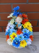 Stroik na grób dziecka chłopca dla aniołka na cmentarz 