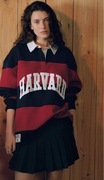 ZARA Bluza polo Harvard University bawełna