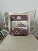 Kwiecista narzuta Smukee 200x220 cm rożowa 