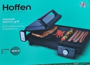 Grill elektryczny mocny 2000W Rozkładany Hoffen HO-00063 czarny 