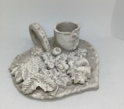 Świecznik z cementu