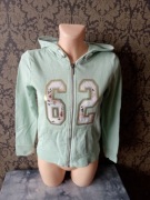 miętowa bluza z kapturem m