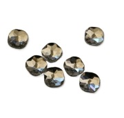 Ozdoby 3d, biżuteria, cyrkonie, charms - płaski tył 6x6mm, zestaw 5szt.