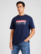 TOMMY HILFIGER Jeans koszulka t-shirt (M / L) męska damska unisex granatowa