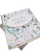 Kartka w pudełku ślub ślubna wesele kwiaty róż różowa kwiatowa 