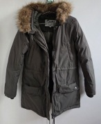 Schott Nyc Lucia damska kurtka zimowa parka puchowa S z kapturem 