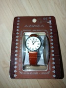 Zegarek na rękę brązowy pasek 