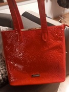 Torebka duza czerwona Monnari damska uszy