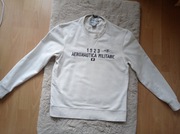 NOWA BLUZA AERONAUTICA MILITARE duże logo biała rozmiar M