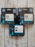 Oryginalne tusze HP 21/22