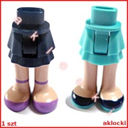 LEGO Friends NOGI SPÓDNICZKA 92250c00pb02 granat 92250c00pb12 śr lazurowy