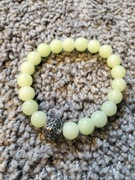 Bransoletka z kolorowych koralików 18 cm rękodzieło