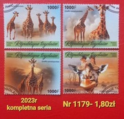 Znaczki fauna:1179: zwierzęta, ssaki- Togo 2023r 