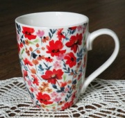 Kubek czerwone kwiaty 350 ml