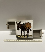 pudelko do zapałek OSIOŁ RHODES hand made by neofitoy keramik greece, stare