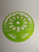 STOKROTKA | WALLART w kolorze limonkowym (PLA) - DRUK3D