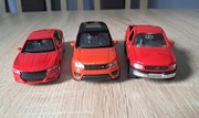 Dodge, Ford Pickup i Land Rover skala 1:34 Welly