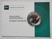 Moneta 10 zł 2014 r. Grzegorz Ciechowski, okrągła,  blister