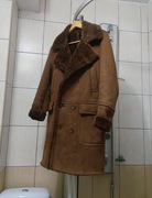 kurtka kożuch kożuszek L Frilivin pilotka dla pilota ekologicznie skórzany 