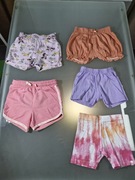 Zestaw 5 szt. Spodenki Dziewczęce Markowe Rozmiar 86/92