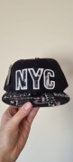 NOWA!czapka "NYC" czarna z płaskim daszkiem 