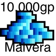 Malvera online 10000gp 10k 1cc Kasa Tibia Gold