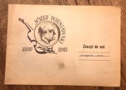 ZESZYT DO NUT JÓZEF WIENIAWSKI 1837-1912 odręczne zapisy DZWP Jelenia Góra