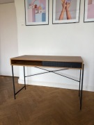 Wąskie biurko z Forniru- 2 sztuki, Westwing