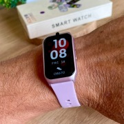 Smartwatch rozmowy głosowe muzyka Bluetooth Call kobieta liliowy opaska