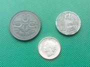 HOLANDIA Starsze - Zestaw 3 różnych monet 1 10 Cents 1942 1948 K15