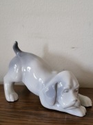 Porcelanowa figurka psa, szczeniaczka, vintage