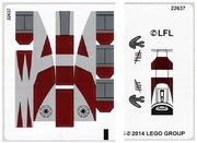 Lego STAR WARS - Elementy naklejek z zestawów 75037 , 75012
