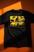 Koszulka M Żółte Porsche 911 GT3RS | Prezent dla Fana Motoryzacji