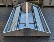 OKAP GASTRO CENTRALNY Z FILTRAMI - 200/150/40 CM - M.1285.N