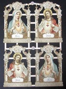 Papier Religia Jezus Maria scrapbooking decoupage 13,5 x 24,5 - wycięty