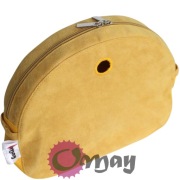Organizer Obag MOON LIGHT żółty – eko zamsz musztarda 2 kieszenie | OMAY