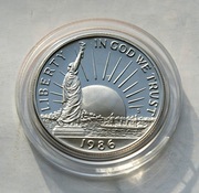50 cent 1986 S  Statua Migrańci half dollar  PROOF UNC  Stan !!! 