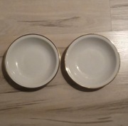 Półmisek ze złotym brzegiem Wawel 2 sztuki PRL