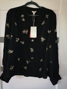 KOSZULA DAMSKA MONSOON 36 S CZERŃ CEKINY